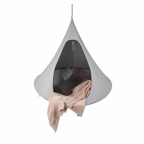 Függő fotel, világosszürke, KLORIN NEW KIDS CACOON HAMMOCK