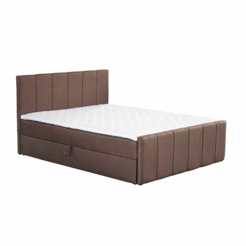 Boxspring ágy, 180x200, barna, STAR , Barna , Szövet