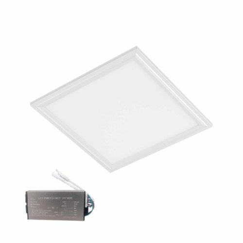 LED PANEL 45W 4000K-4300K 595/595 FEHÉR KERET SZABÁLYOZHATÓ +SÜRGŐSSÉGI KÉSZLETTEL