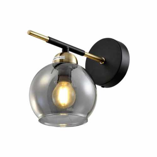 ELMARK | BILL WALL LAMP 1XE14 MATT BLACK/BRONZE