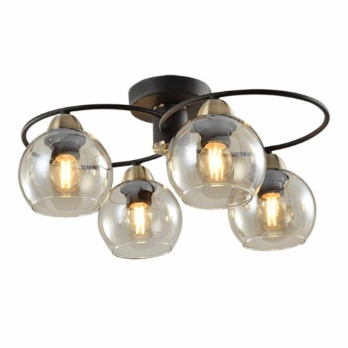 ELMARK | JAY CHANDELIER 4XE27 SAND BLACK/BRONZE