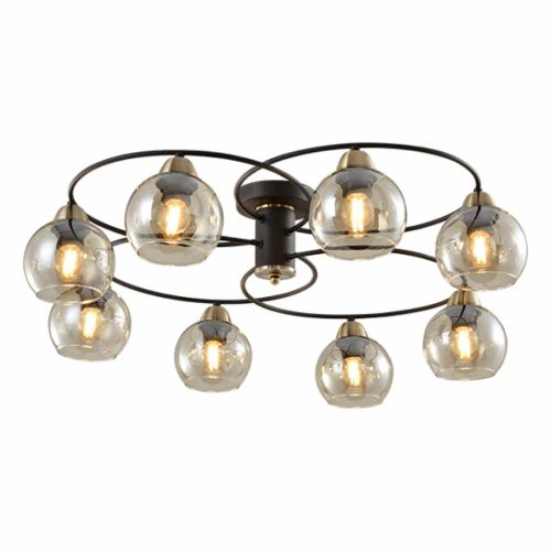 ELMARK | JAY CHANDELIER 8XE27 SAND BLACK/BRONZE