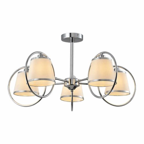 ELMARK | SOPHIA CHANDELIER 5XE14 CHROME/CREAM