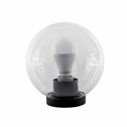 LED KERTI VILÁGÍTÓTEST GÖMB ALAKÚ, LÁMPÁVAL PMMA CLEAR 200 A60 15W E27 230V 4000-4300K