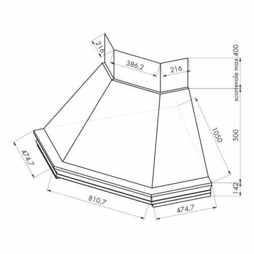 Kdesign , KDESIGN - Páraelszívó CLASSICA SAROK 105 T600