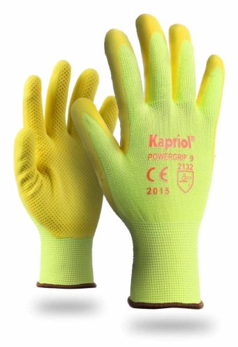 Kapriol Powergrip védőkesztyű sárga 10