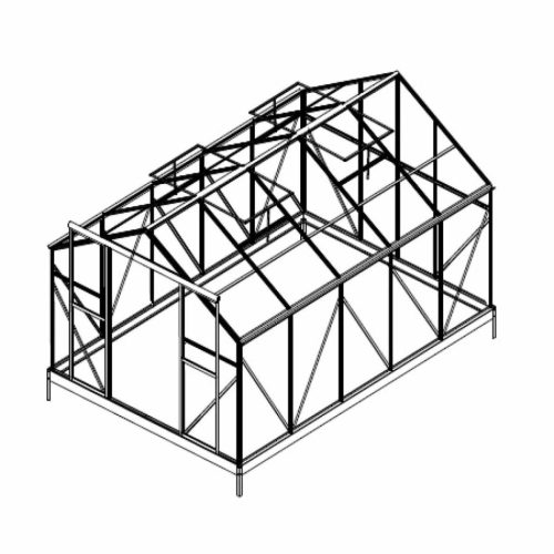 tartalék üveg az üvegházhoz LANITPLAST PLUGIN 8x12 PC 4 mm LG3056