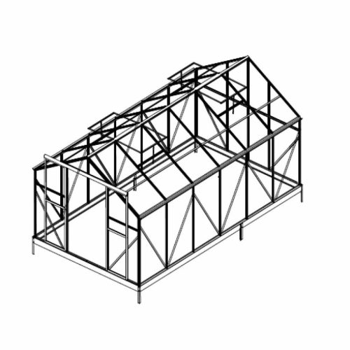 tartalék üveg az üvegházhoz LANITPLAST PLUGIN 8x14 PC 4 mm LG3057