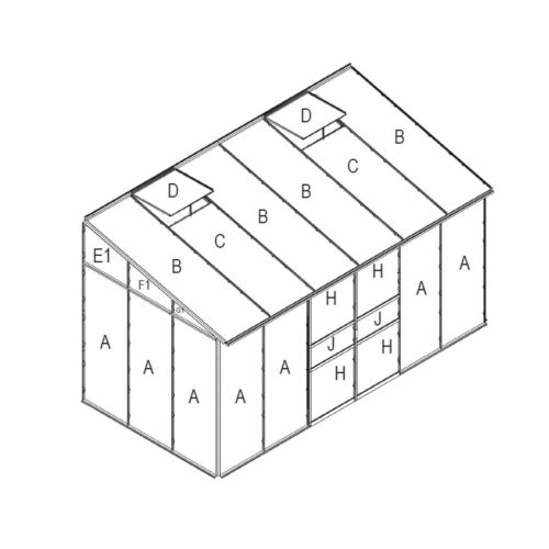 üvegház csereüvegezése VITAVIA IDA 5200 PC 4 mm LG3081