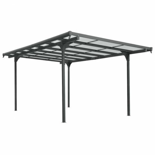 alumínium pergola LANITPLAST ALU 53 antracit + clear PC LG4148